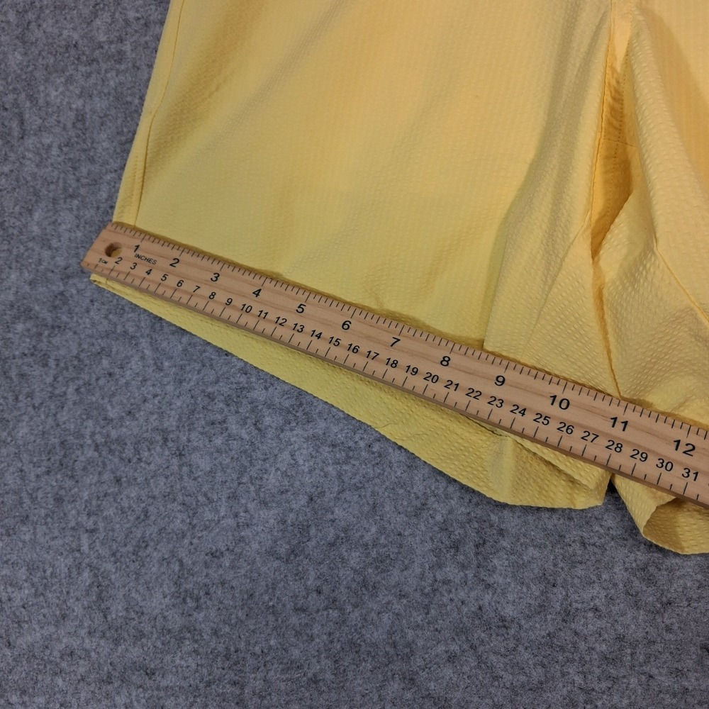 VRST Resort Short Mens S Yellow Seersucker 6 Inch Inseam Relaxed Fit NWT - Picture 2 of 8